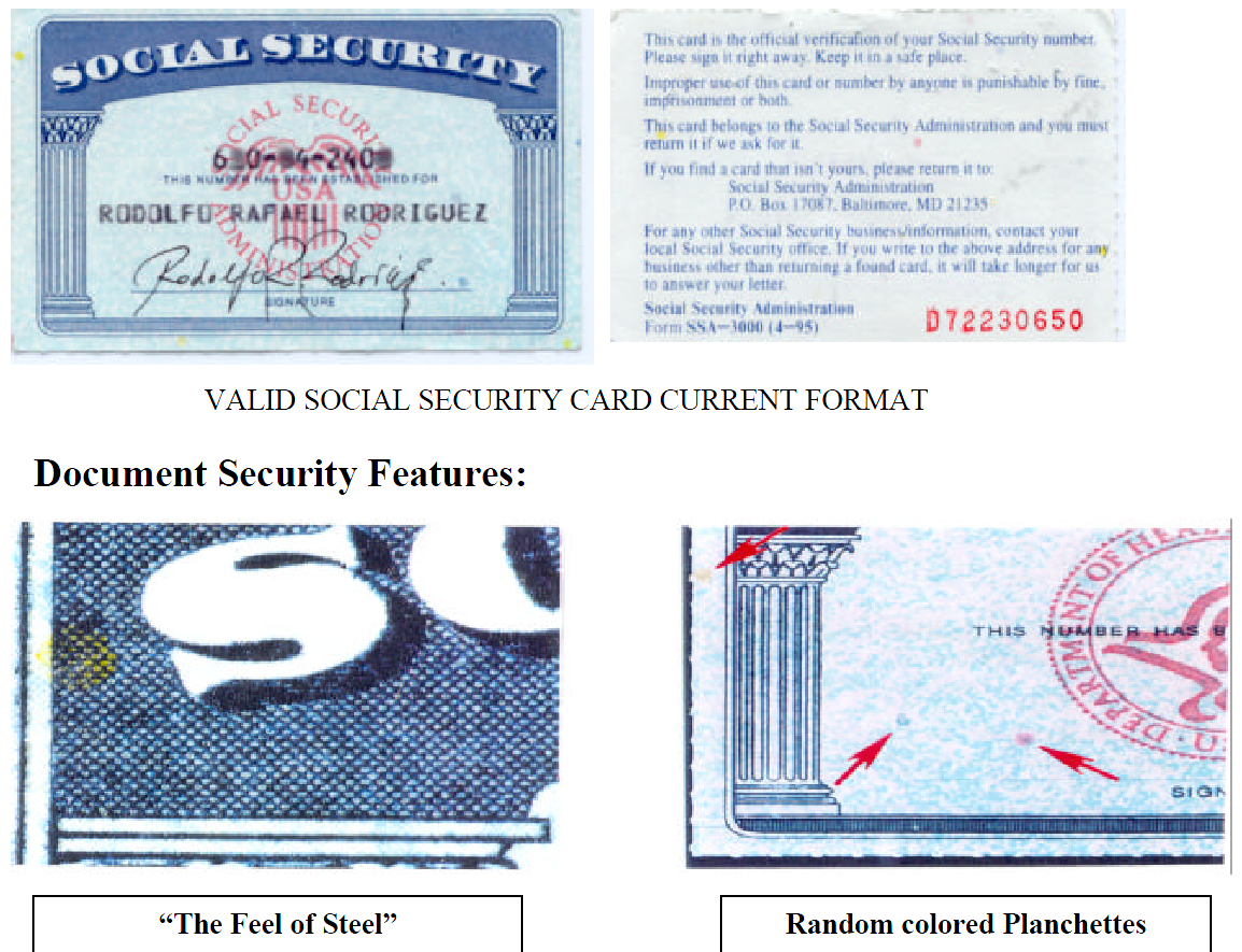 Identifying Fraudulent Social Security Documents A Tool For Law 