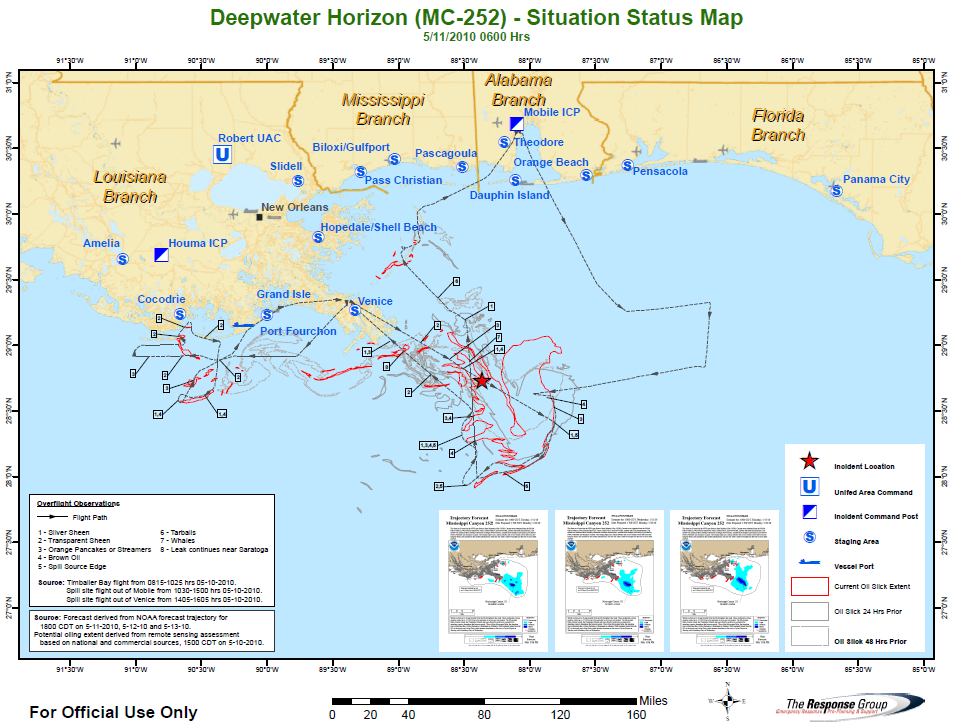 BP Deepwater Horizon Situation Status Maps Public Intelligence