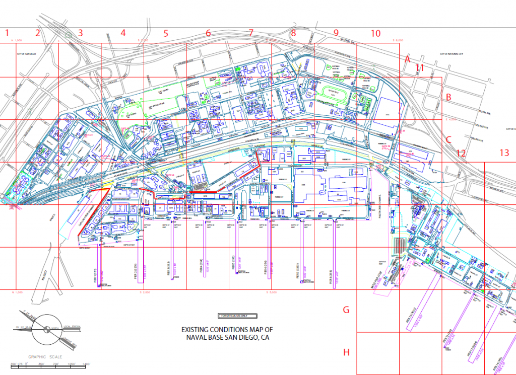 Detailed map of Naval Base San Diego 4