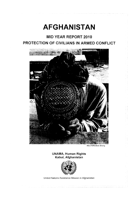 UNAMA Afghanistan Protection of Civilians Mid-Year Report 2010 | Public ...