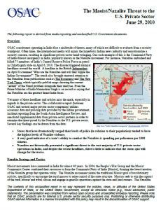 osac naxalite maoist