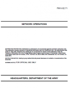 (U//FOUO) U.S. Army Network Operations (NETOPS) Manual | Public ...