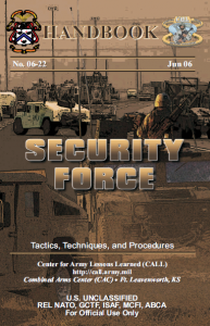 (U//FOUO) U.S. Army Security Force Handbook | Public Intelligence