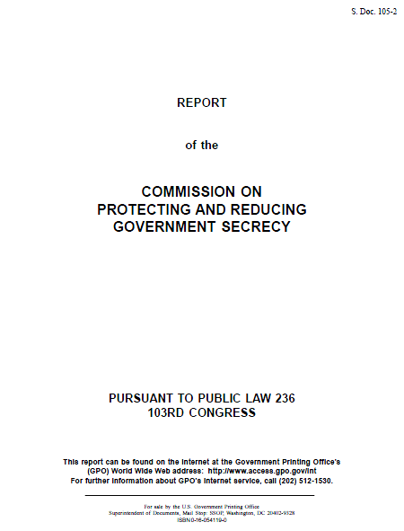 Moynihan Commission on Protecting and Reducing Government Secrecy