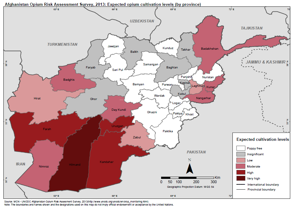 UNODC Afghanistan Opium Risk Assessment 2013 | Public Intelligence