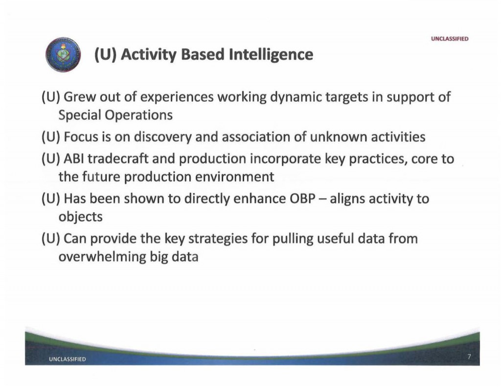 Defense Intelligence Agency Activity Based Intelligence Presentation ...