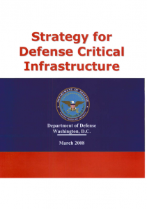 (U//FOUO) DoD Strategy for Defense Critical Infrastructure | Public ...