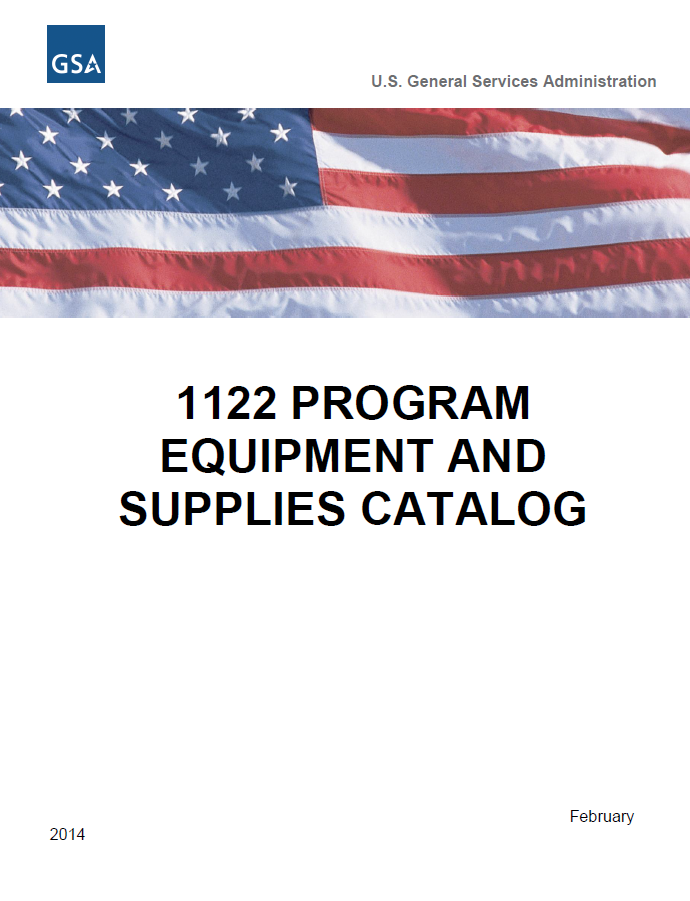 General Services Administration 1122 Program Equipment and Supplies