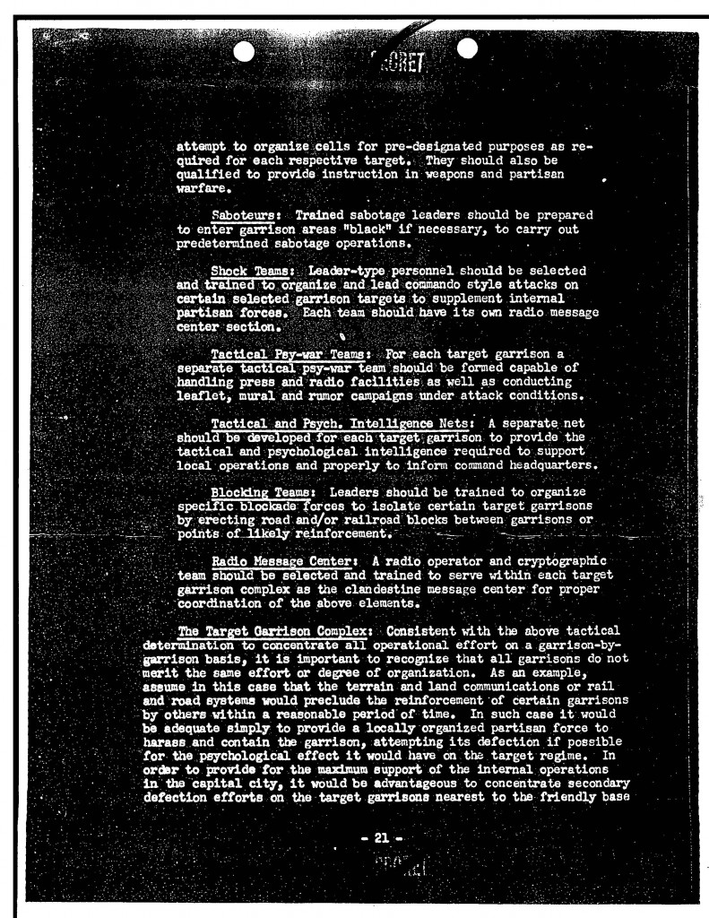 CIA Historical Study Power Moves Involved in the Overthrow of an