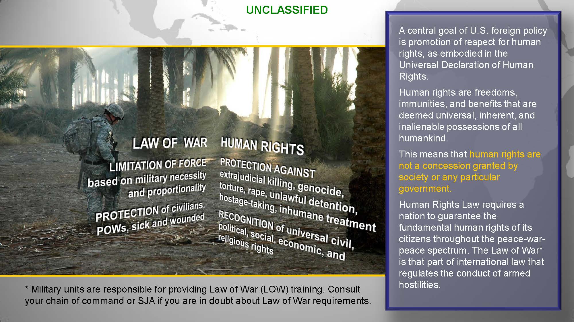 U.S. Southern Command Human Rights Awareness Education for General ...