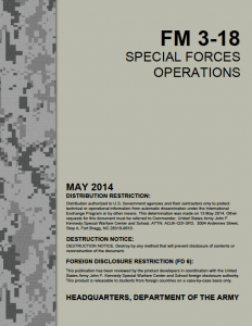 Restricted U.S. Army Special Operations Forces Manual | Public Intelligence