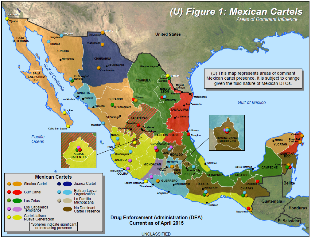 DEA Assessment of Mexican Drug Trafficking Organizations’ Areas of ...